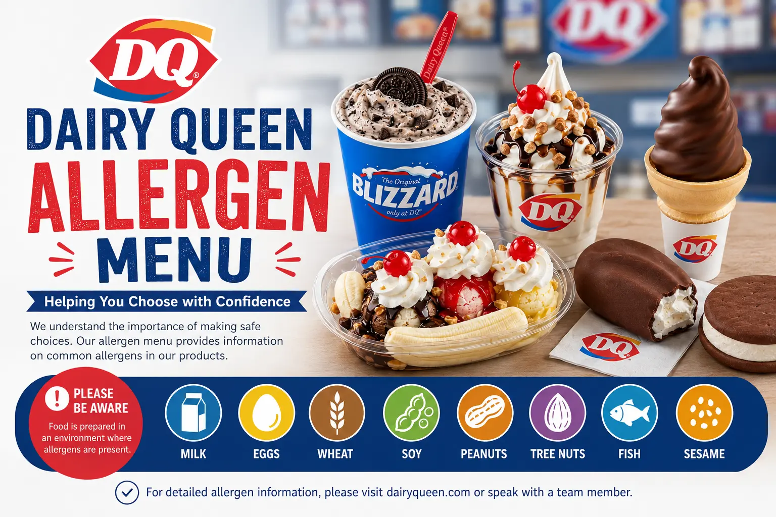 Dairy Queen Allergen Menu