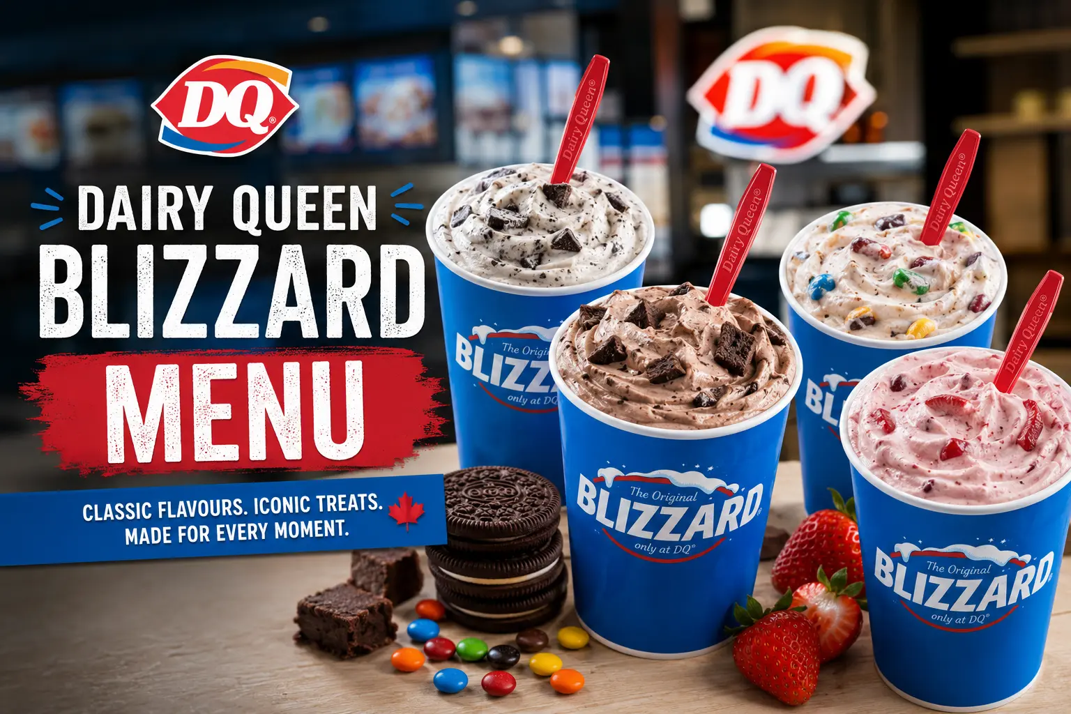 Dairy Queen Blizzard Menu