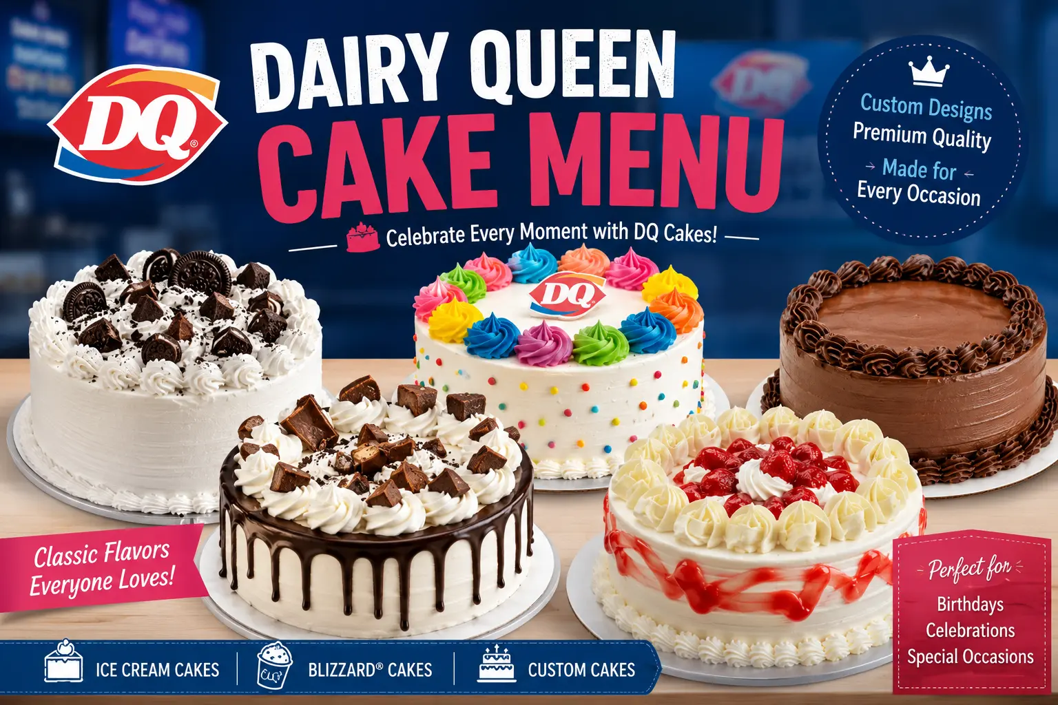 Dairy Queen Cake Menu