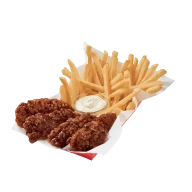 Korean BBQ Sauced & Tossed Chicken Strip Basket